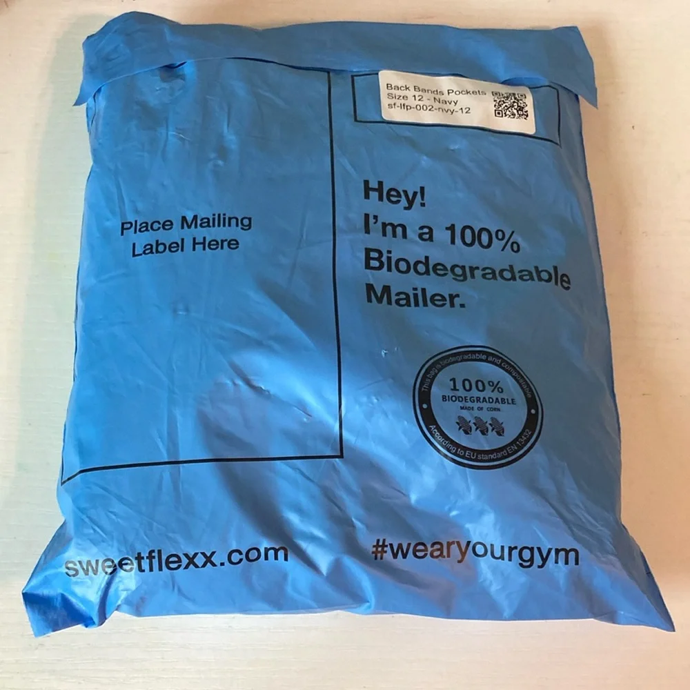 New Sweetflexx Women's Navy Booty Band High Rise Resistance Leggings Size 12 - Picture 4 of 5